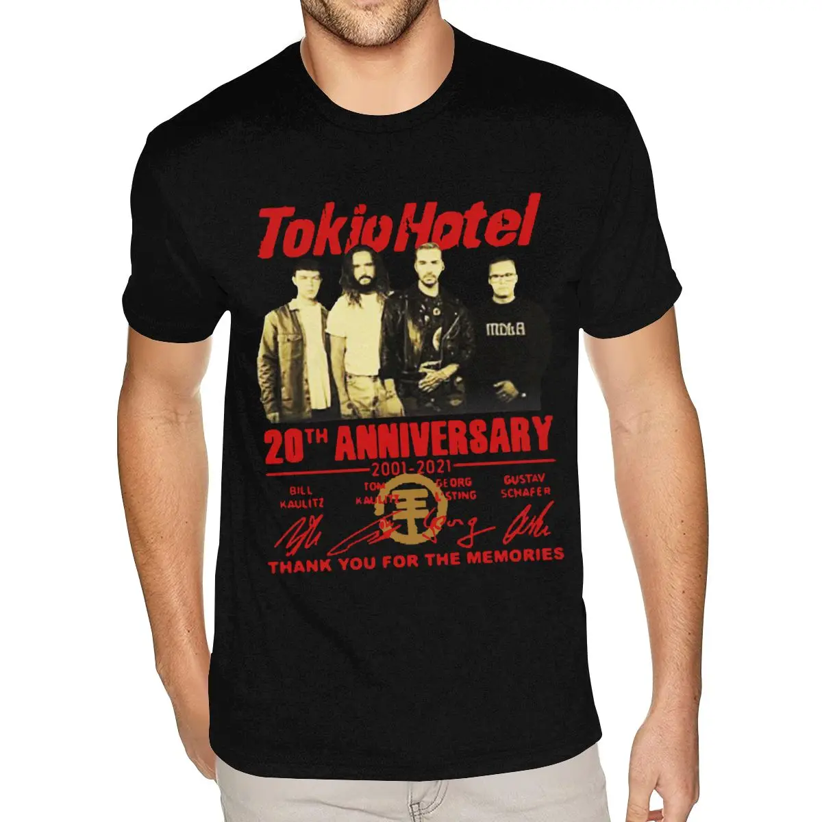 

Tokio Hotel Latest Tee Shirts 6xl Men's DIY Cotton T-shirt