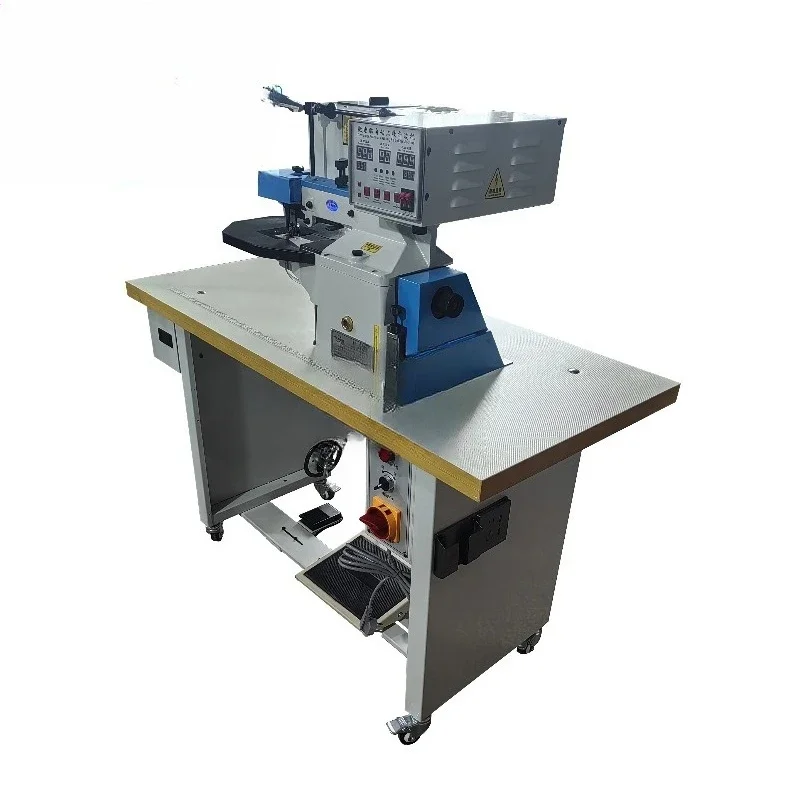 Leather Microcomputer Leather Automatic Gluing & Folding Machine Computer Numerical Control Leather Bag Edge Banding Machine
