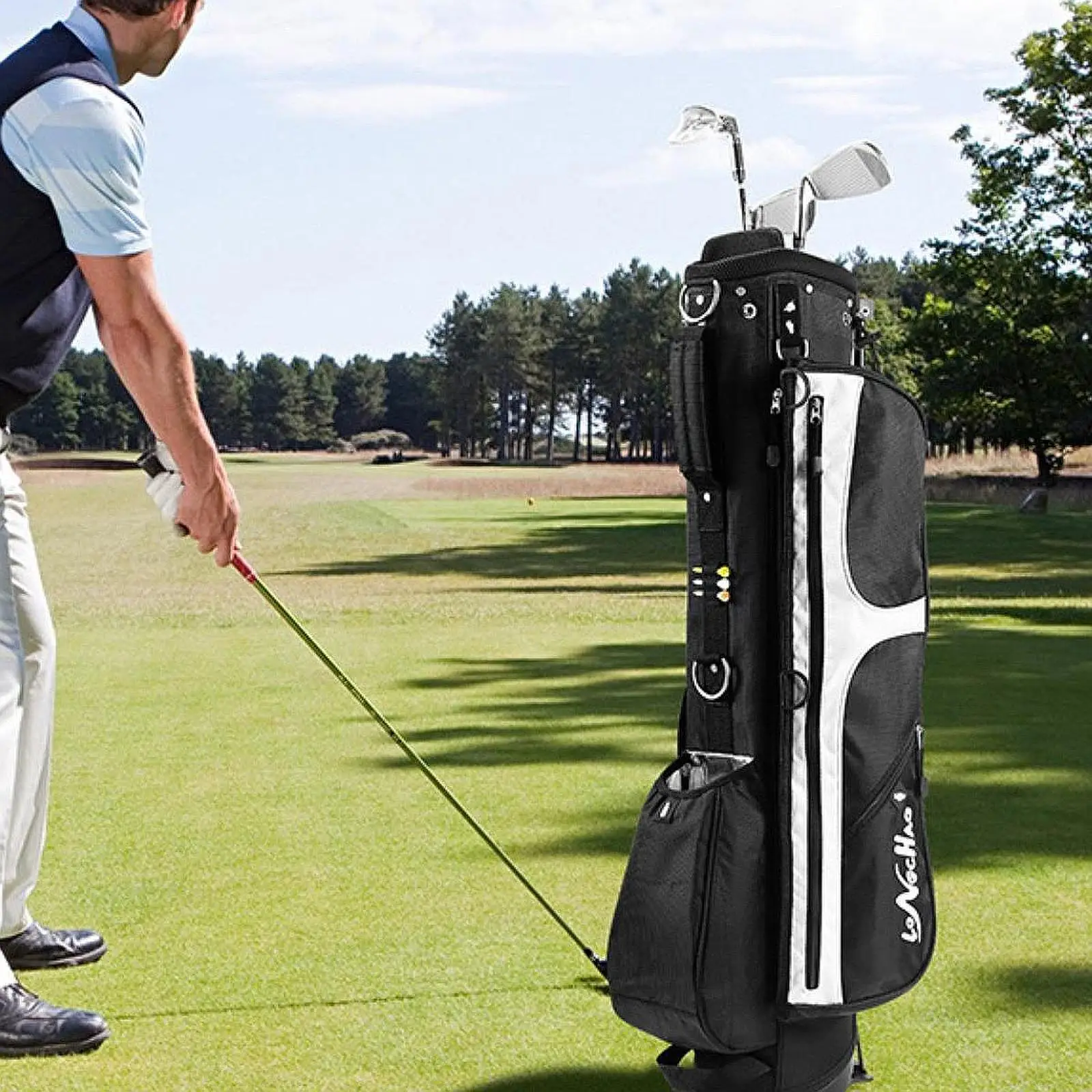 

Golf Stand Bag Travel Bag Professional Waterproof Men Women Carrying Bag