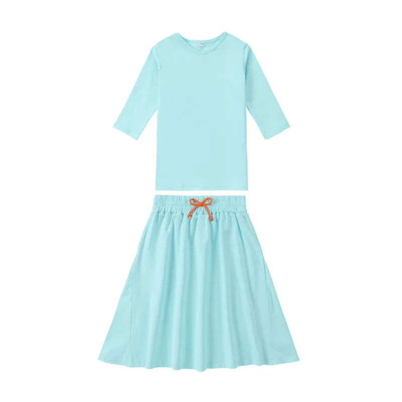 Spring Cotton Navy Blue – Teal Blue Set