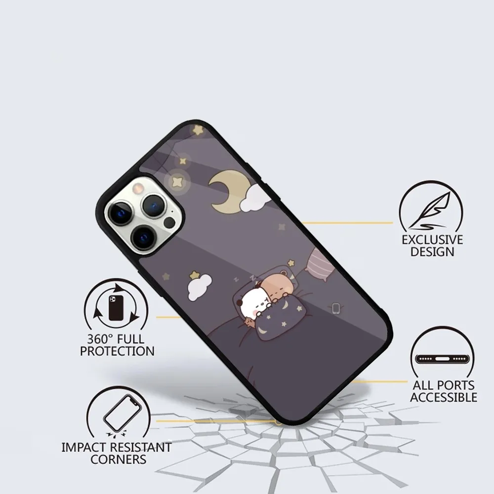 BuBu DuDu-Coque de téléphone portable, étui mignon pour iPhone 16,15,14,13,12,11,Plus,Pro,Max, Mini Magsafe, chargement magnétique sans fil