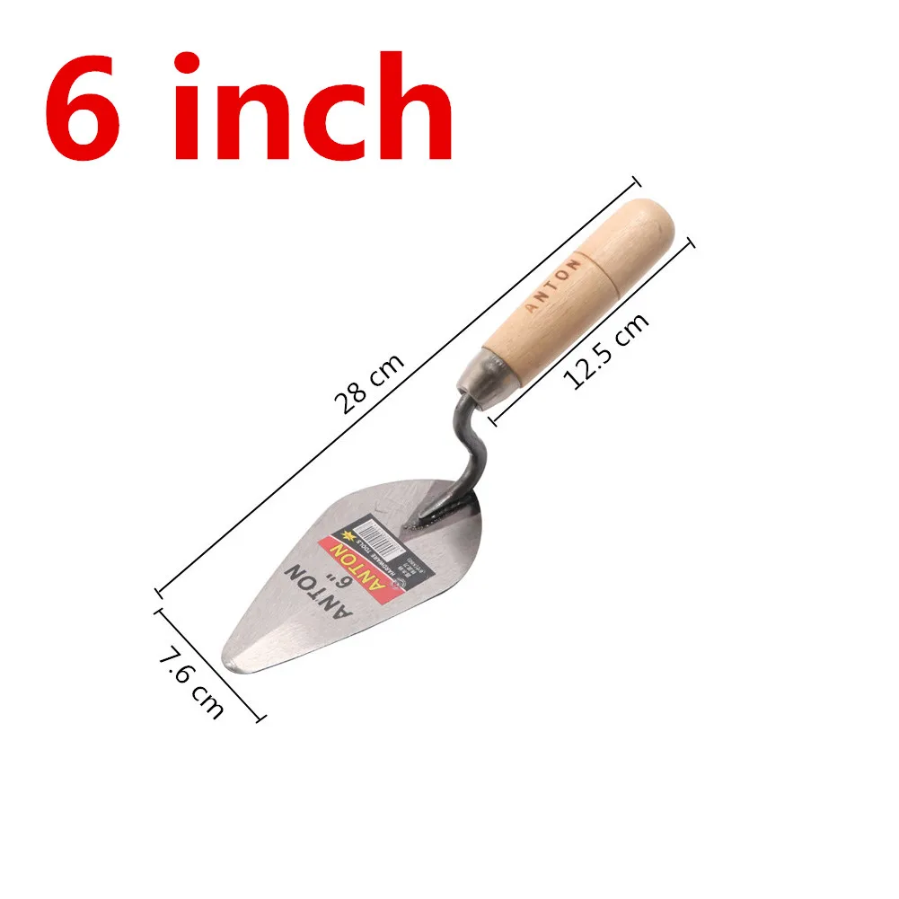 Ferramentas de construção para Gesso, Putty Knife, Tijolo Espátula, Colocação, Lâmina de Aço Carbono, Apontando Ferramenta, 1PC, 6 em, 7 em