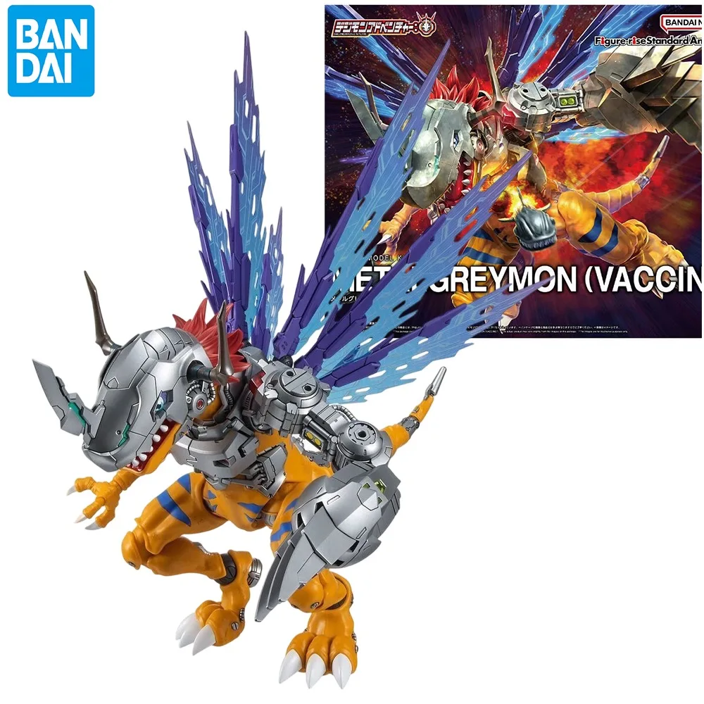 

Bandai FRS Figure-rise Standard METALGREYMON VACCINE Aninm Action Assembly Figure Original BOX Model Toy Gifts