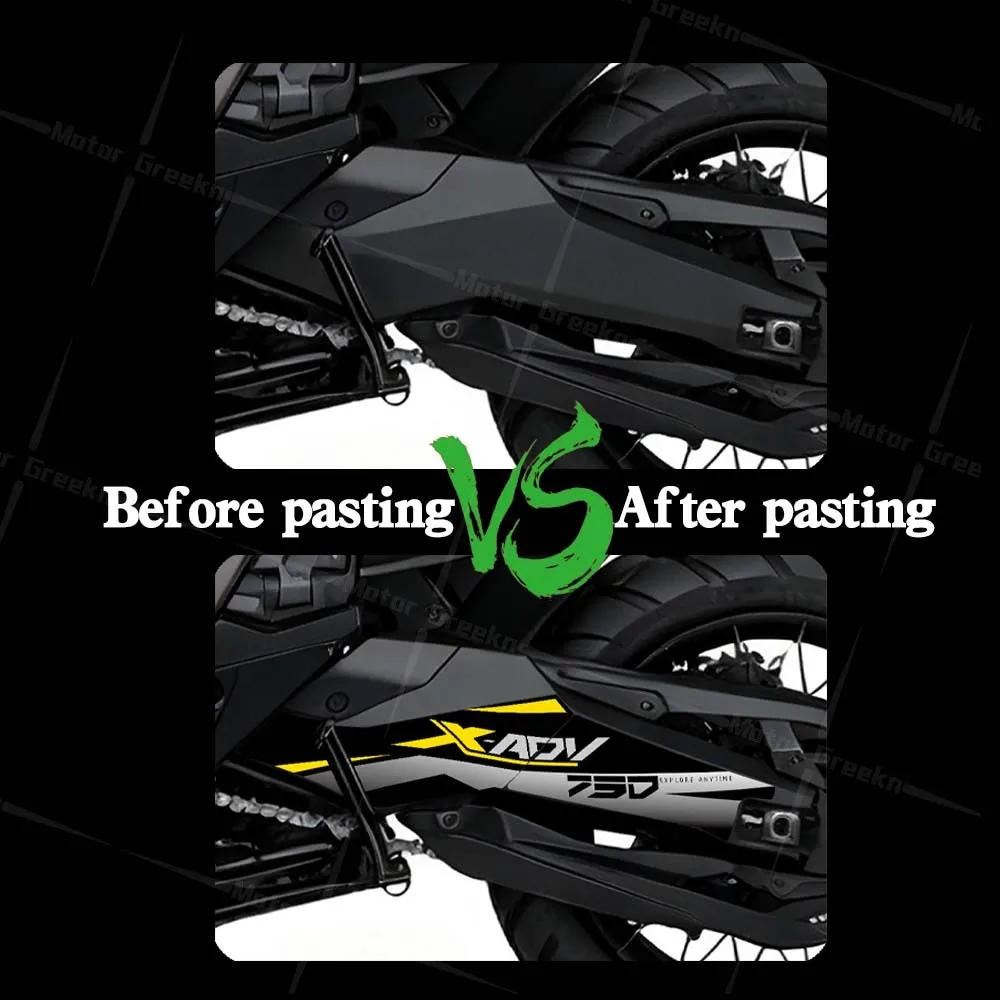 For X-adv 750 X ADV 750 xadv750 2017-2025 Motorcycle Accessories Sticker Rear Swing Arm Sticker Roating Shaft Protector Decal