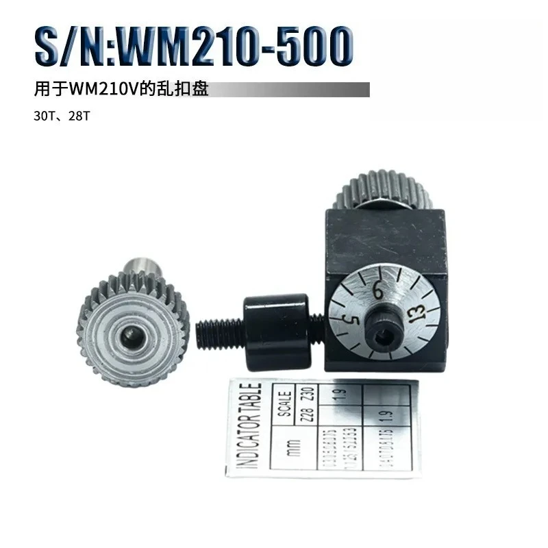 S/N:WM210V-500 Thread Dial Indicator, Special Lathe Accessory for Little Devil WM210V Mini Metal Lathe, Thread Cutting Dial