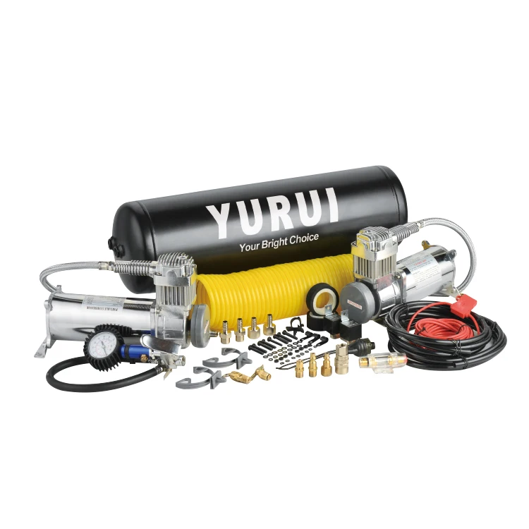 Professional Strong Power Air Compressor Pump, Pneumatic Suspension Tire Inflator with Storage Tank for Outdoor Travel