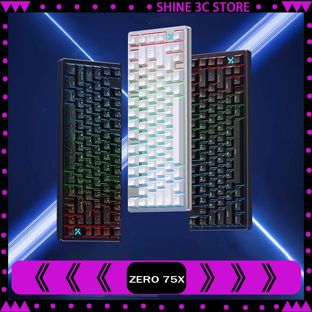 

MCHOSE ZERO 75X Mechanical Keyboard RGB Wired RT0.01mm Hall Sensor 8k Esports Gaming Keyboard Custom Pc Accessory Gifts