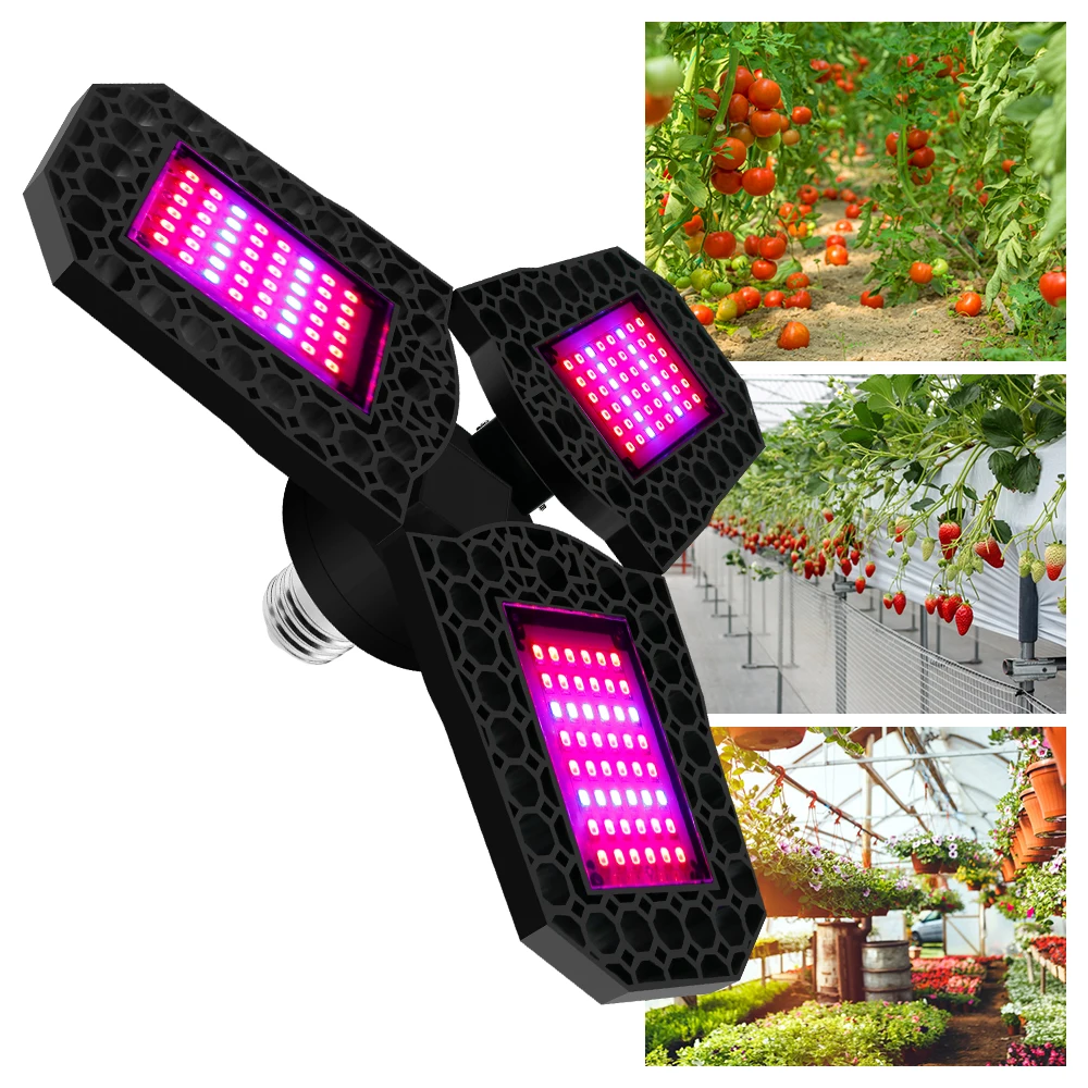 

LED Plant Light Full Spectrum Phytolamp Greenhouse Tent Grow Light For Seedlings Indoor Flower Seeds Hydroponic Cultivation Lamp