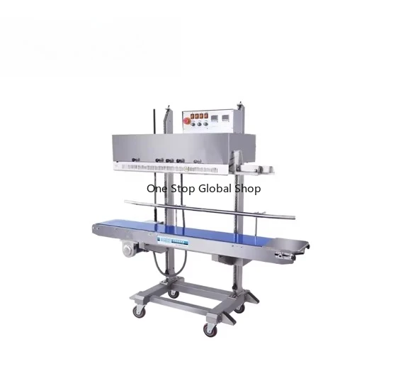 Heavy Continuous Sealer 10m/min Band Sealer for Continuous Plastic Bag Heat Sealing for Food Beverage Packing Paper Pouches