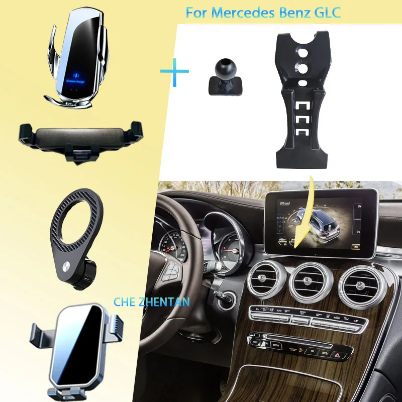 

Car Mobile Cell Stand for Mercedes Benz GLC 2016~2022 Car Mount Air Vent Phone Bracket Gravity Holder Auto Sticker Accessories