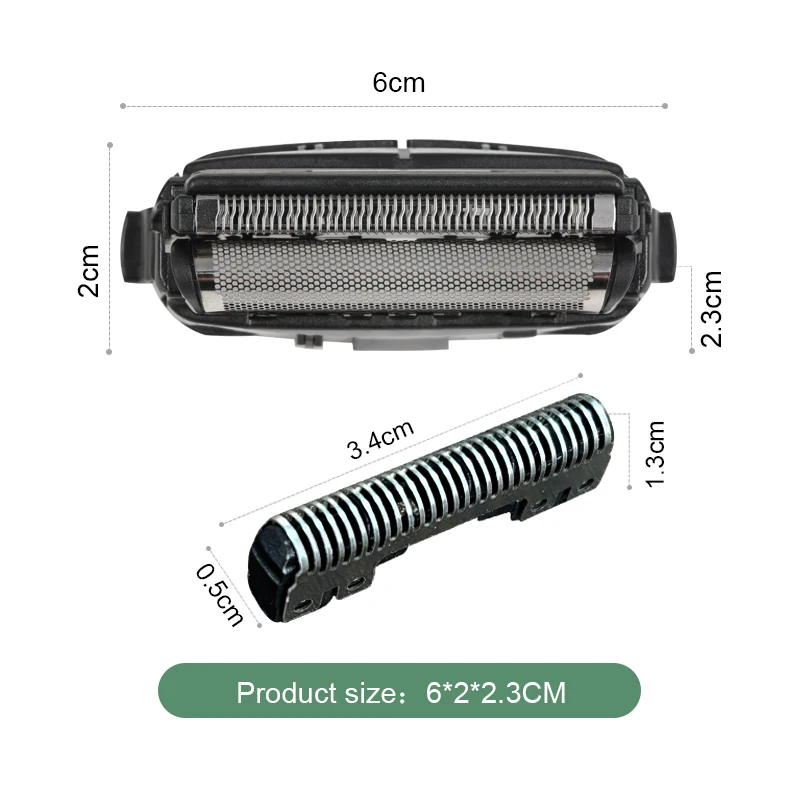 2PCS WES9875 Replacement Electric Shaver Head Compatible with Panasonic WES9875 CM20 CM21 CM2A