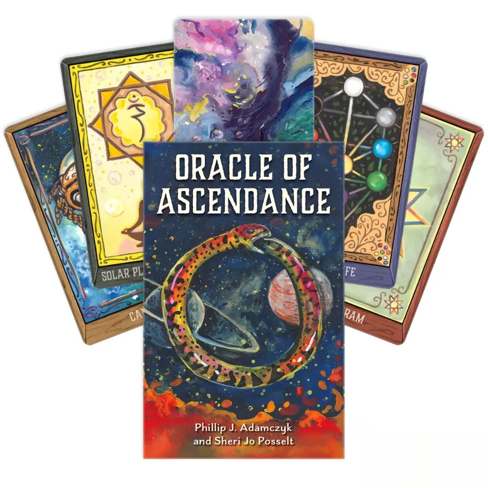 12x7 Cm Oracle of Ascendance Open Doors To Cosmic Truths, Inner Growth, and Higher Consciousness 72 Pcs Cards