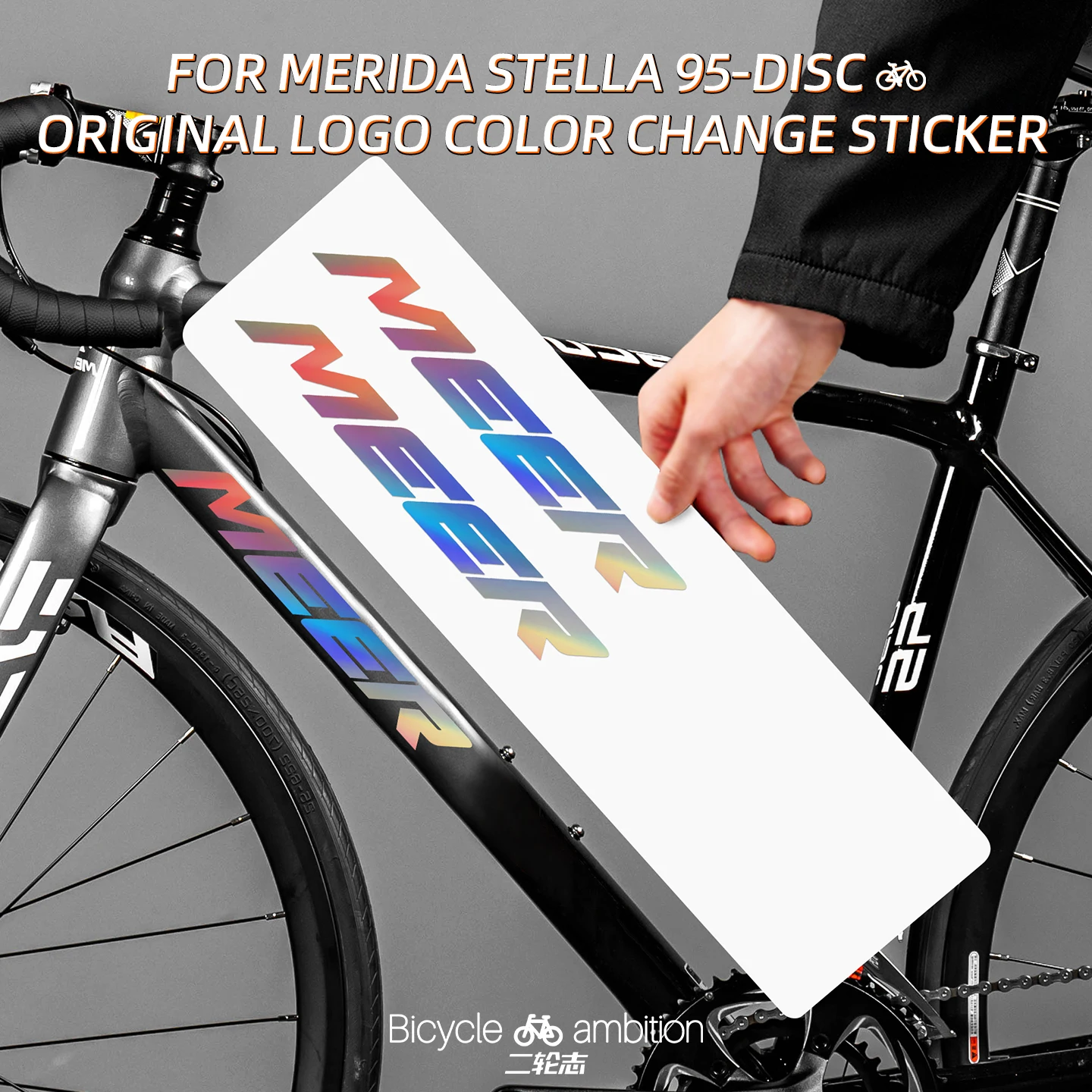

For MERIDA Scultura 95 DISC Road Bike Logo Stickers Color Change Down Tube Emblem Wrap Refresh Look Bike Decor Stickers