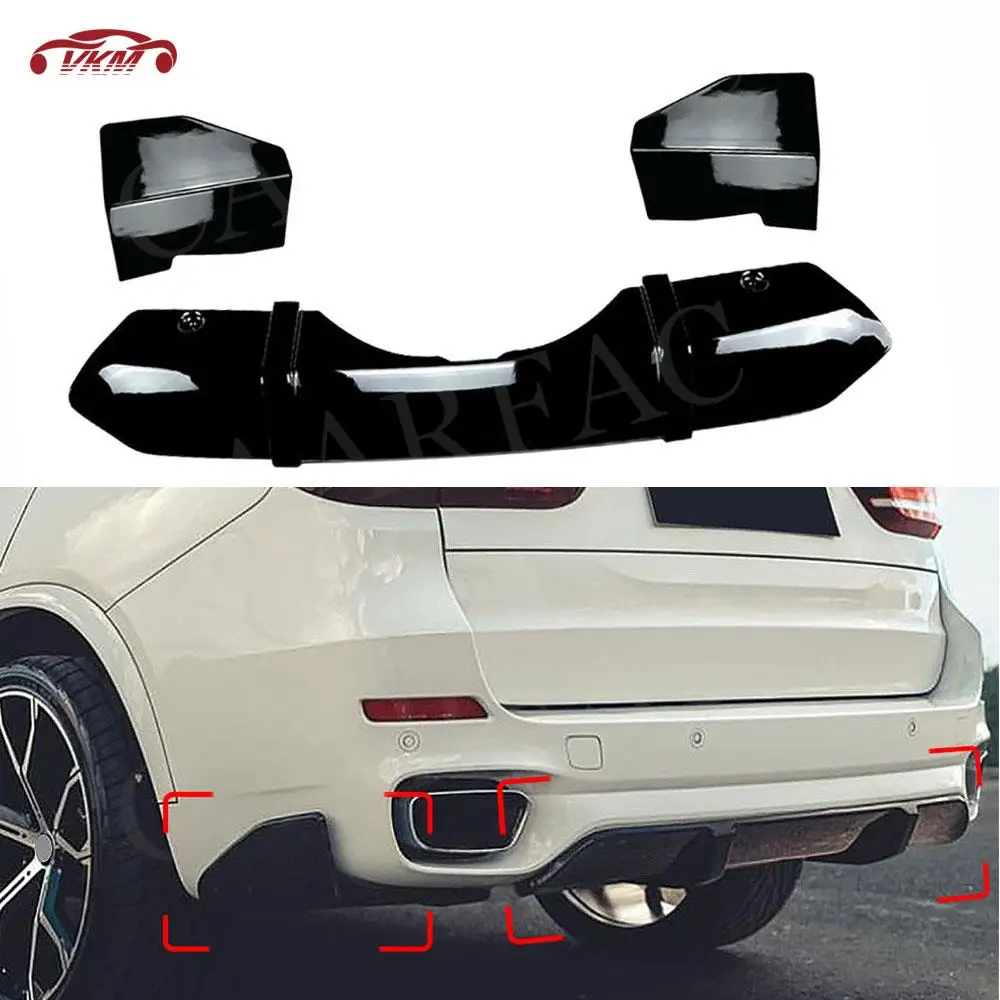 

Rear Bumper Diffuser Lip Side Spoiler Rear Lip Anti-collision Splitter for BMW X5 F15 M Sport 2014-2018 Decoration Car Styling