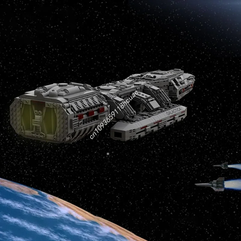 2222PCS Galaxy Series Battlestar Galactica Spaceship Model Moc Building Blocks Stacking Bricks Creative Kid Toy Gift Educational