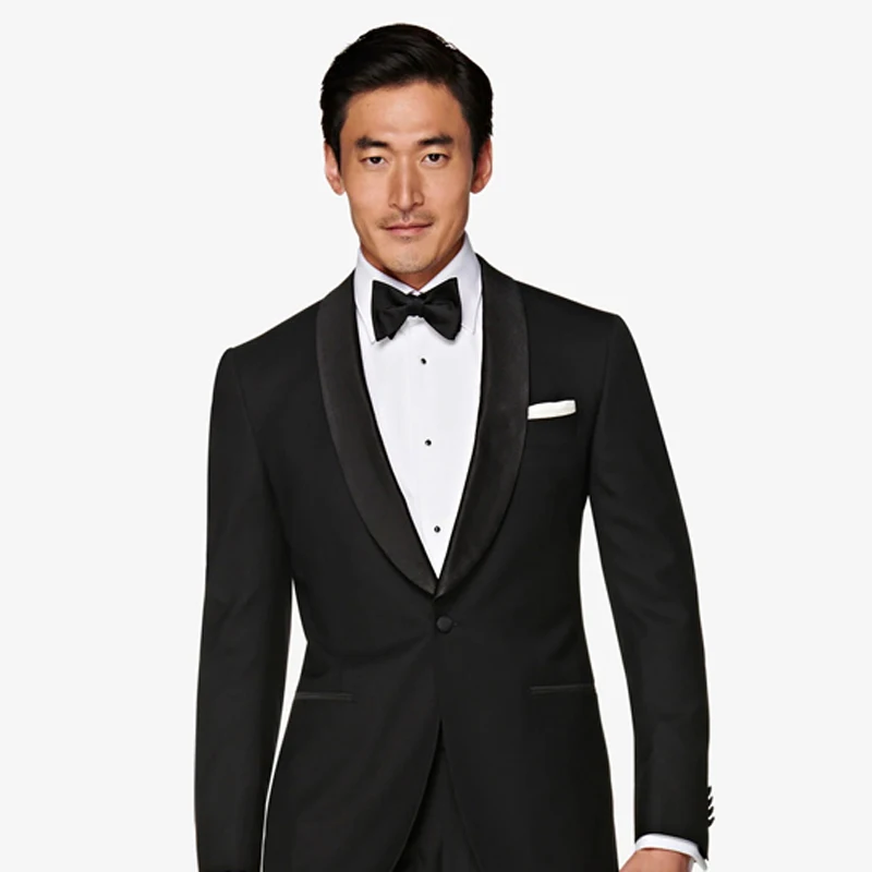 High quality Men's white tuxedo French shirt banquet party wedding mens clothing shirts men