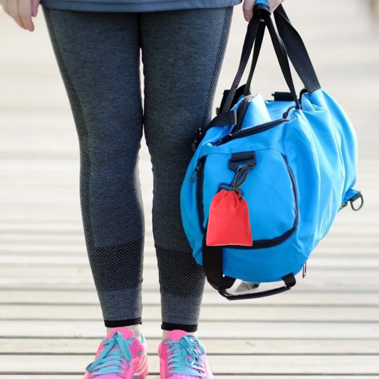 

2pcs Drawstring Storage Bags Portable Cloth Pouch For Outdoor Camping Coins Cards Sundries Lightweight Small Accessories