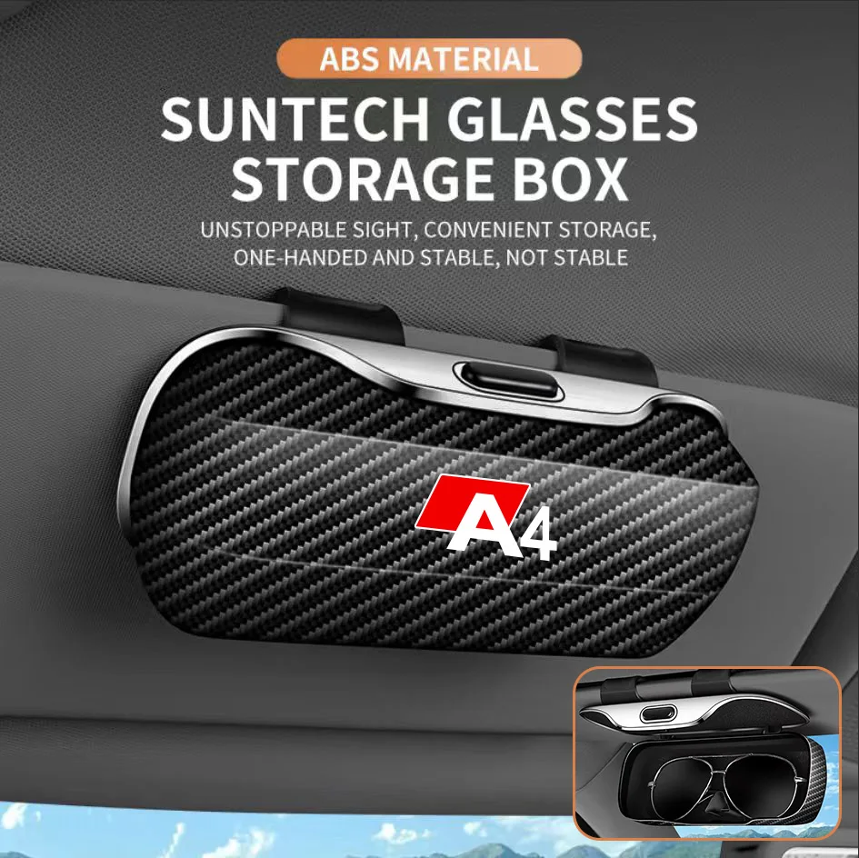 

Для Audi A4 Sportback Key Cover Body Kit Чехол для ключей Интерьер 8u Аксессуары Автомобильный козырек Солнцезащитные очки Автомобильный чехол для очков Зажим для очков Коробка