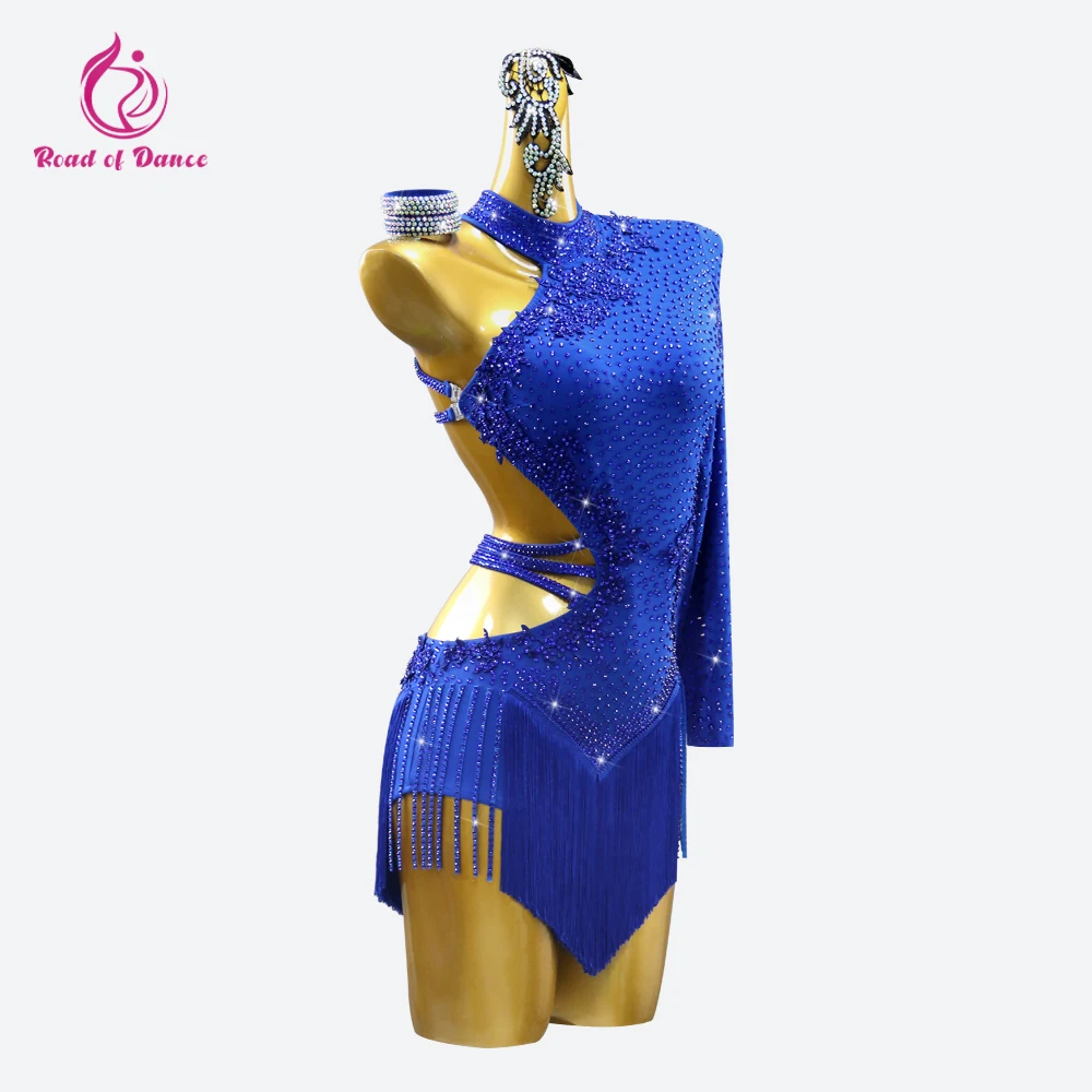 

Latin Dance Dress Girl Women's Evening Practice Clothes Competition American Sports Suit Prom Outfits Female Stage Party Costume