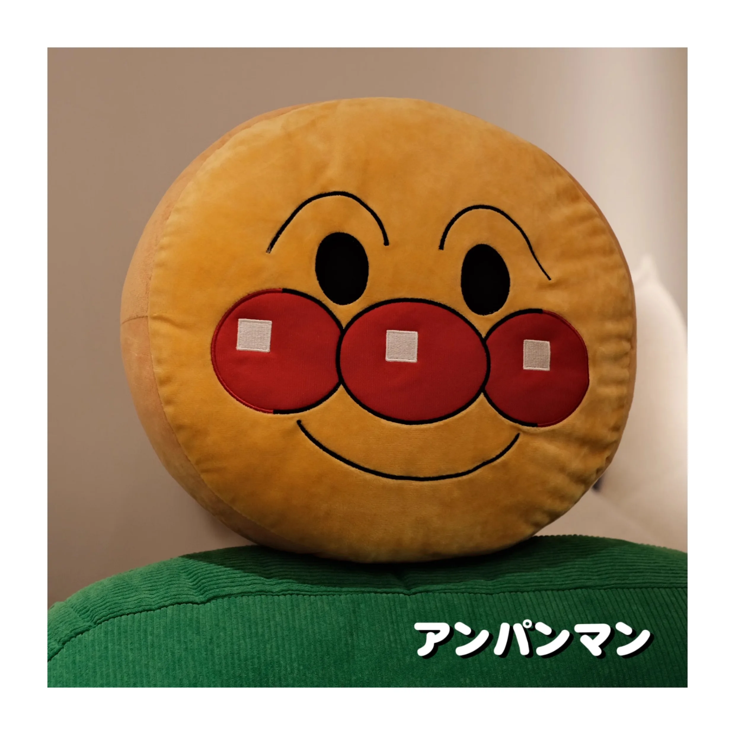 Chubby 35CM Funny Anpanman Head Stuffed Plush Toys Lovely Gifts For Kids Soft Anpanman Plush Doll Throw Pillow Cushion