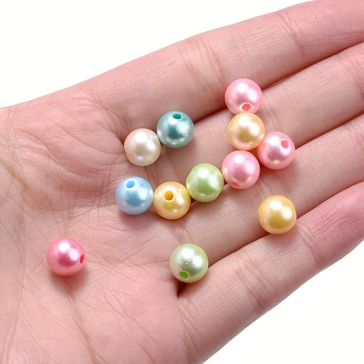 Image 7: 114 pièces/52 pièces Perles créatives solides mélangées de 8 mm/10 mm, parfaites pour la création de bijoux DIY