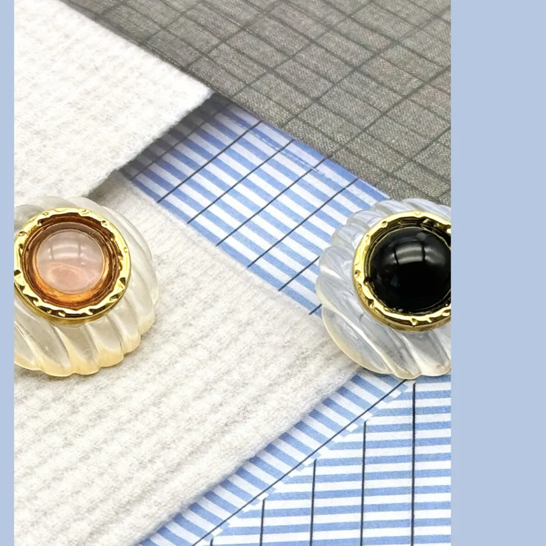 

Новое поступление, металлические пуговицы кошачий глаз для одежды, 6 шт., 18/23 мм, роскошные пуговицы для шитья