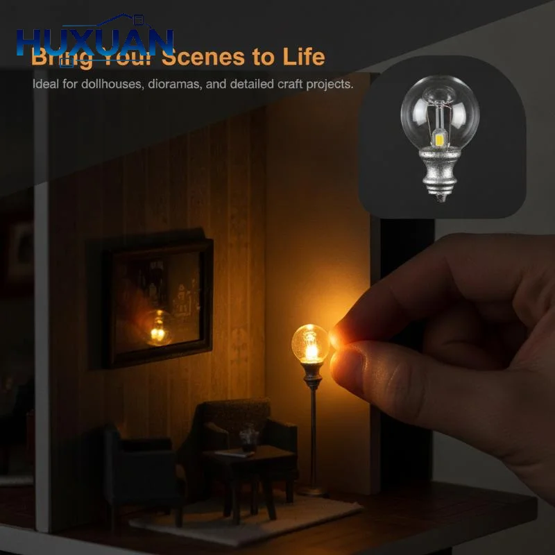 5pcs 3V Miniature Led Lamp Model Lights For 1/87 1/100 1/150 Diy Model Making/Dollhouse Decor/Dioramas Supply/Micro Landscape