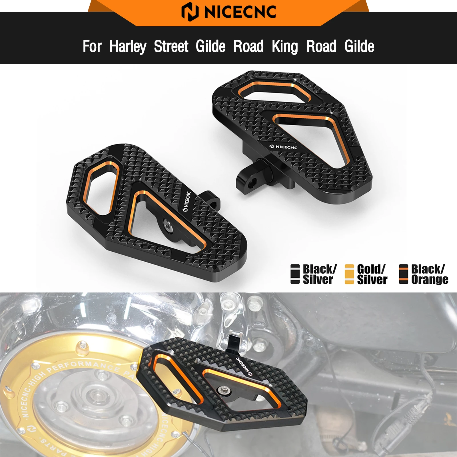 

For Harley Street Glide FLHX Special FLHXS 2006-2024 Passenger Footboard Road King FLHRXS 2017-2024 Road Glide FLTRX 2015-2024