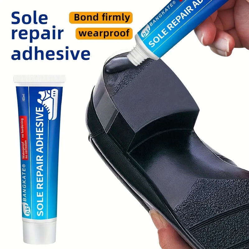 Waterproof Shoe Sole Repair Glue Super Strong - Durable Sealant for Crack Filling, Black Repair Paste for Rubber Materials