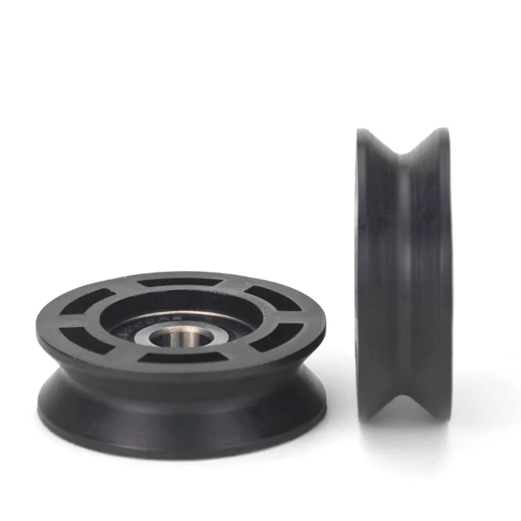 10*50*16mm V groove type nylon bearing, pulley package, plastic wear-resistant suspension wheel, POM POM rolling wheel