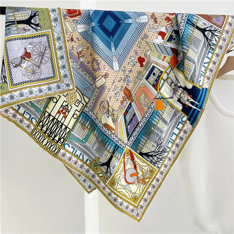 

Double Sided 100% Silk Scarf Shawl 18MM
