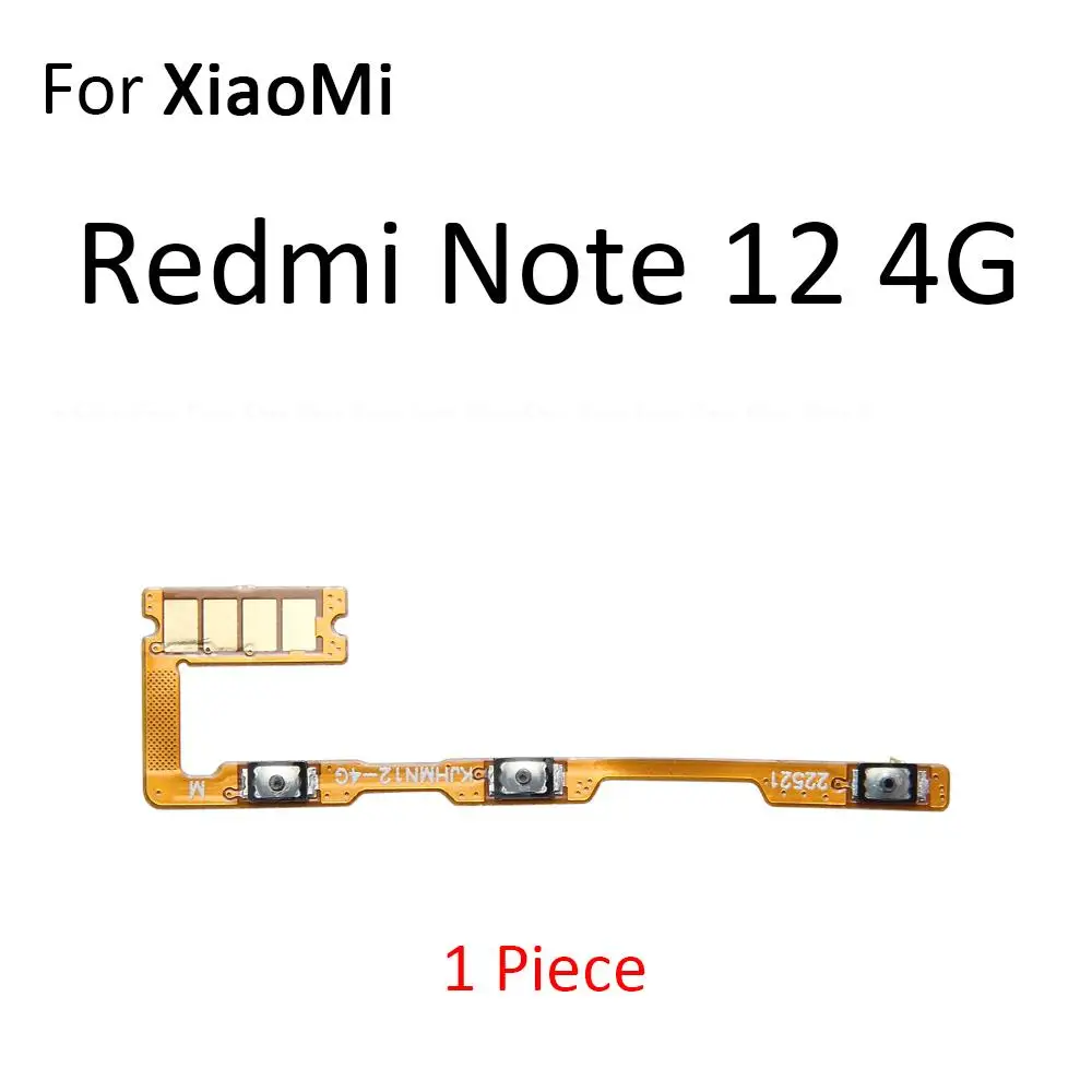 التبديل موصل على زر إيقاف حجم زر الكابلات المرنة ل XiaoMi Redmi ملاحظة 12S 12 برو زائد ديسكفري سبيد 4G 5G #3