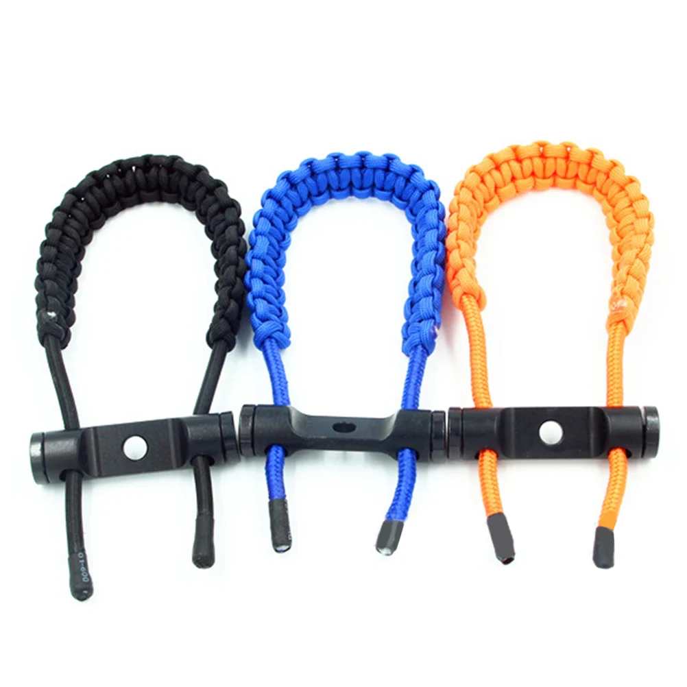 

Black Bow Wrist Rope Archery Accessories Wristband Braided Rope Composite Bow No Creep Strong Hunting Gear