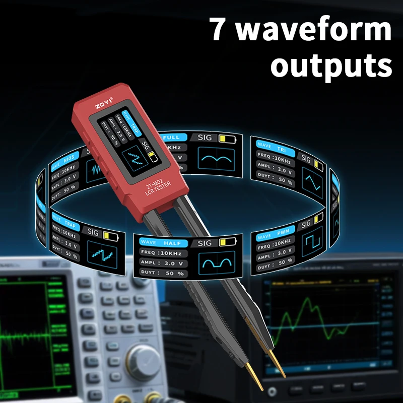 Zoyi ZT-MD2 High-Precision Handheld Tweezer Bridge Smart Auto-Identification: Voltage, Resistance, Capacitance, Inductance