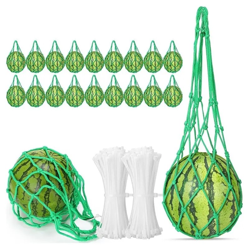 

ABGR-For Garden Support Melon Hammock Net- 20-Pack, Protects Watermelon, Squash, Cantaloupes