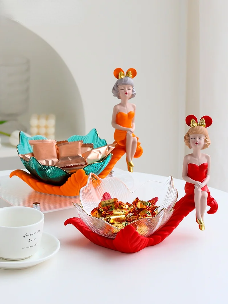 Cute Glass Storage Art Character Sculpture Decoration