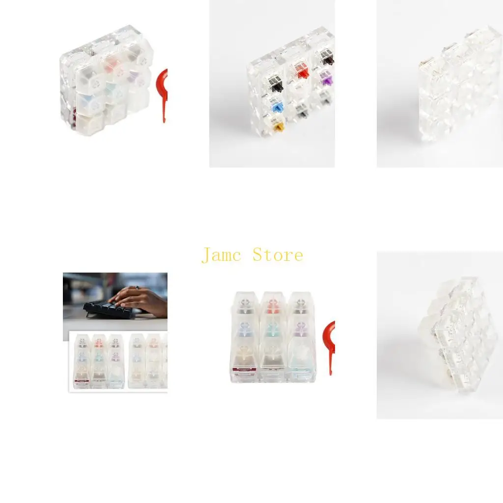 

LX0B Практический тестер 9-клавишных переключателей Механические переключатели с клавиатурой и съемником ключей Опыт набора для