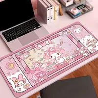 Cartoon Sanrio HelloKitty Kuromi Lotso Around Cute Mouse Pad Large Student Office Thick Wear-Resistant Computer Game Desk Mat