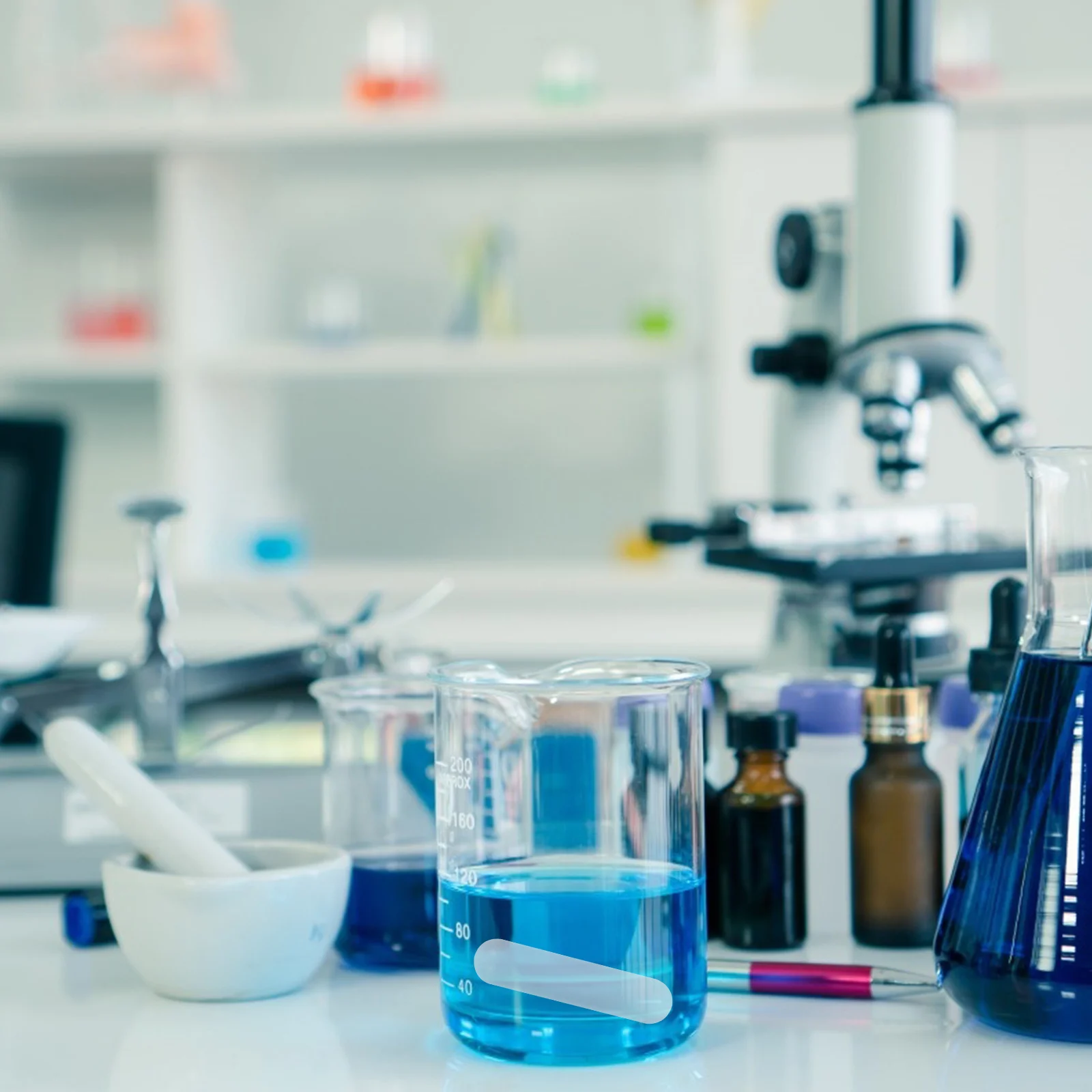 

8Pcs Magnetic Stir Bars Cylindrical Chemical Resistant Ptfe Coated Laboratory Stirring Bars for Research Labs Magnetic Stir Bar