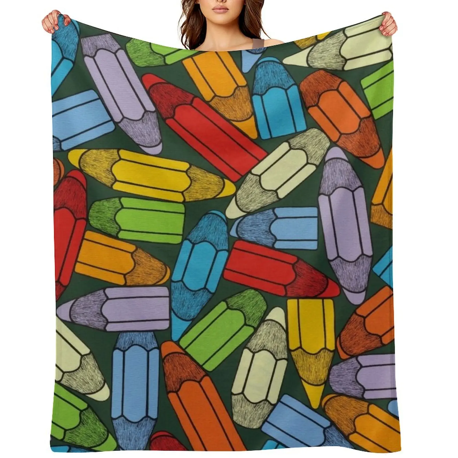 

Crayon painting - Crayon art Throw Blanket Designers Large Blankets For Baby for winter Blankets