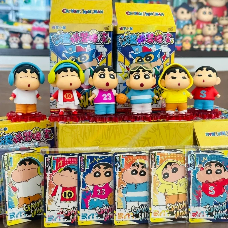 

Подлинный Kayou Crayon Shin Chan, собранная резиновая кукла, модель аниме, периферийная кукла, милая креативная кукла, орнамент, подарки, оригинальная коробка