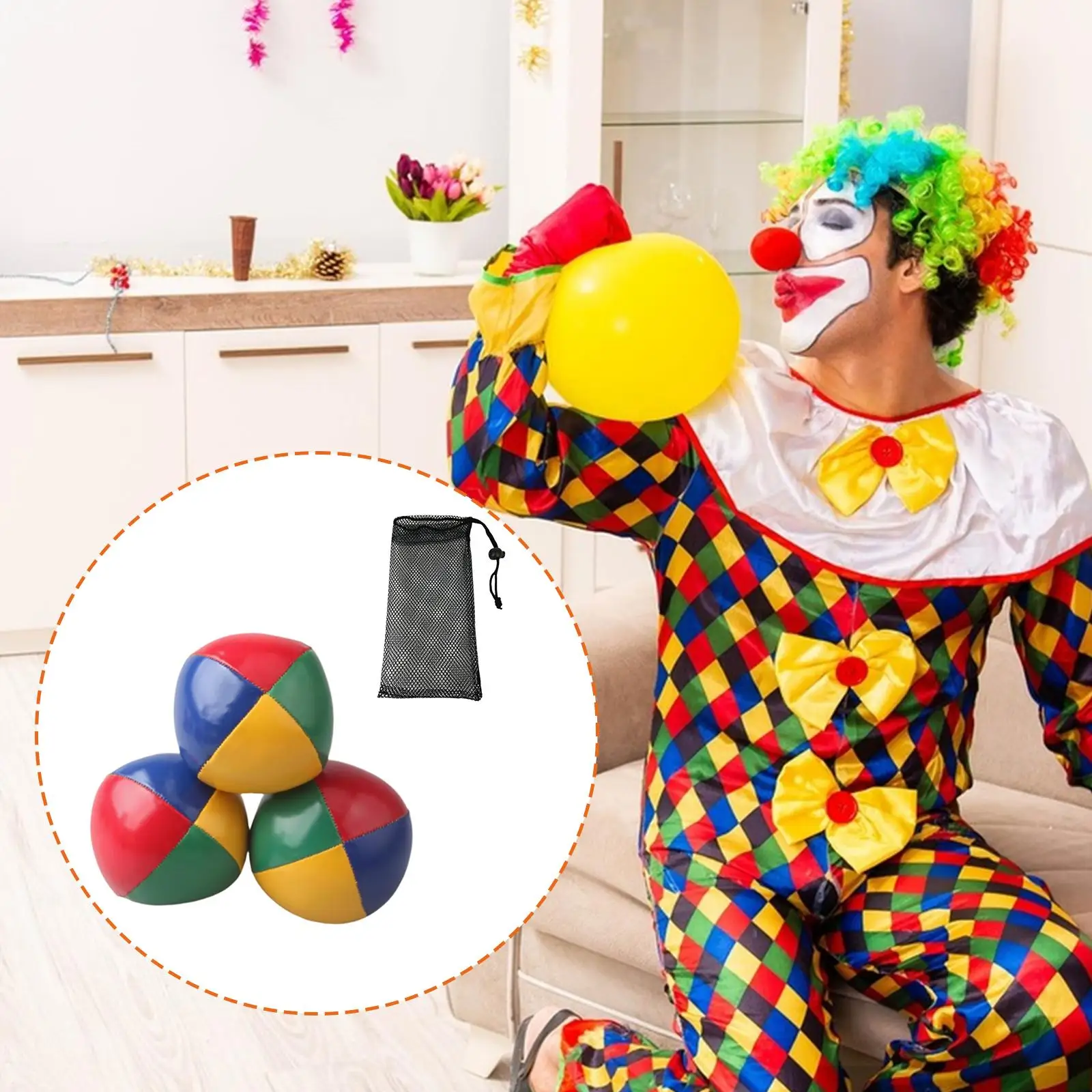 

3Pcs Juggling Balls Juggle Balls Toss Ball for Jugglers Boys Girls