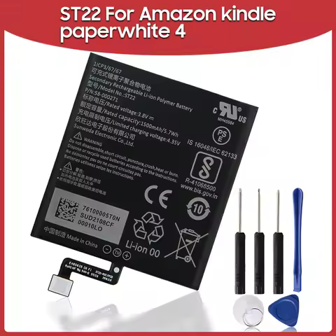 Original Replacement Battery 1500mAh ST22 For Amazon kindle paperwhite4 58-000271 58-000246 E-Reader Batteries