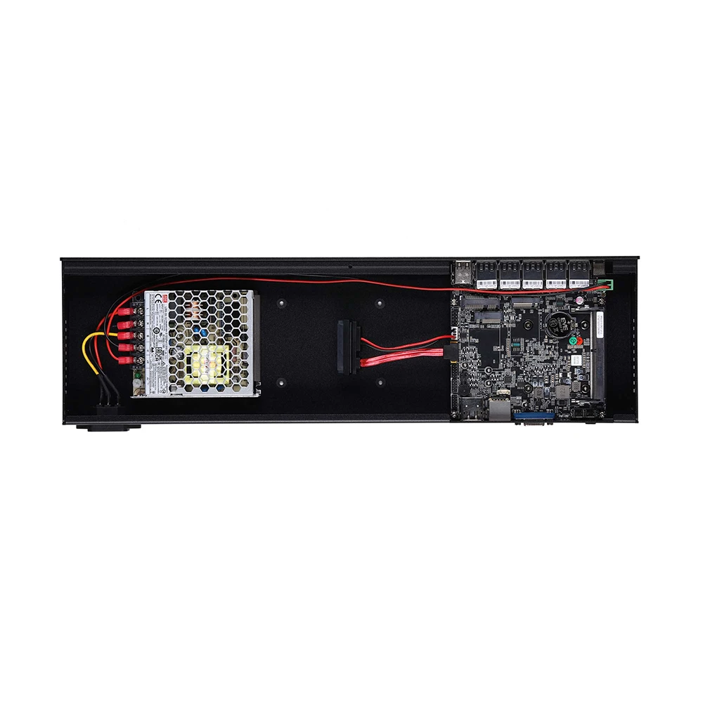 Qotom Mini PC Q10821G5-1U Computer Celeron J6412 Quad Core con 5x supporto LAN Gigabit da 2,5 5G