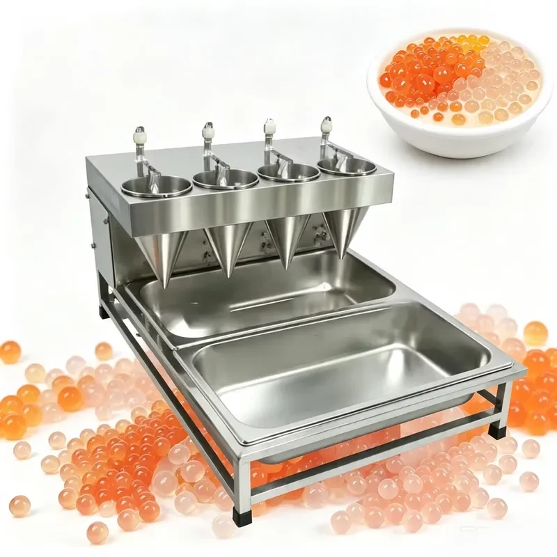 for Single Head Automatic Mini Bubble Tea Machine Motorized Pearl Popping Maker 55kg Hour Output Small Production Equipment