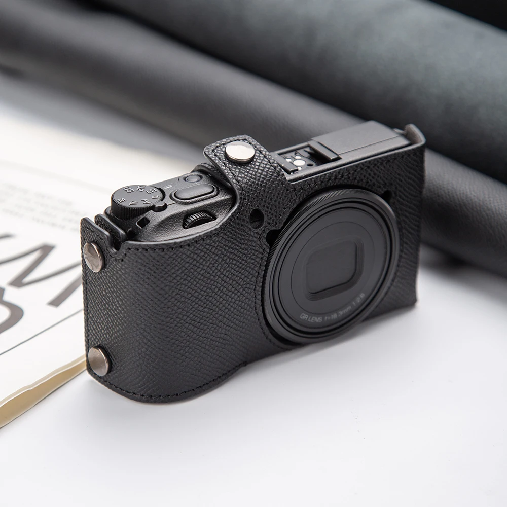 

For Ricoh GR3 GRIII GR3X Case Simple Real Genuine Leather Camera Case GR3 Camera Bag Handmade GRIII Protective Case Accessories