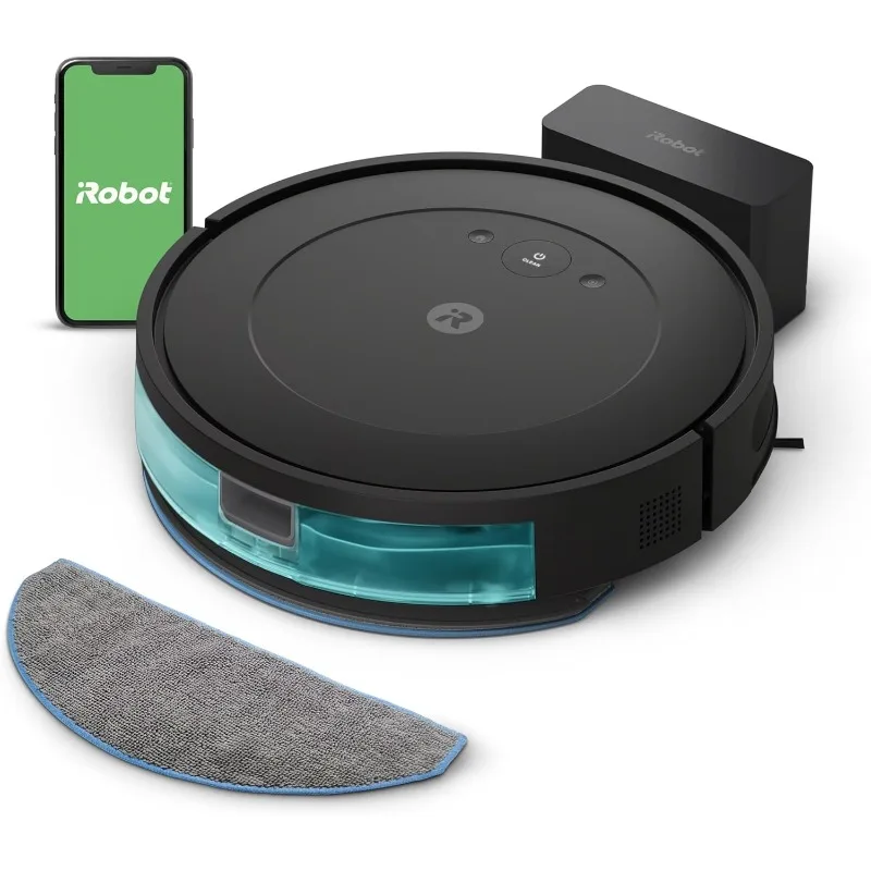 Robot Vacuum and Mop Combo (Y0140) - Vacuums and mops, Easy to use, Power-Lifting Suction, Multi-Surface Cleaning