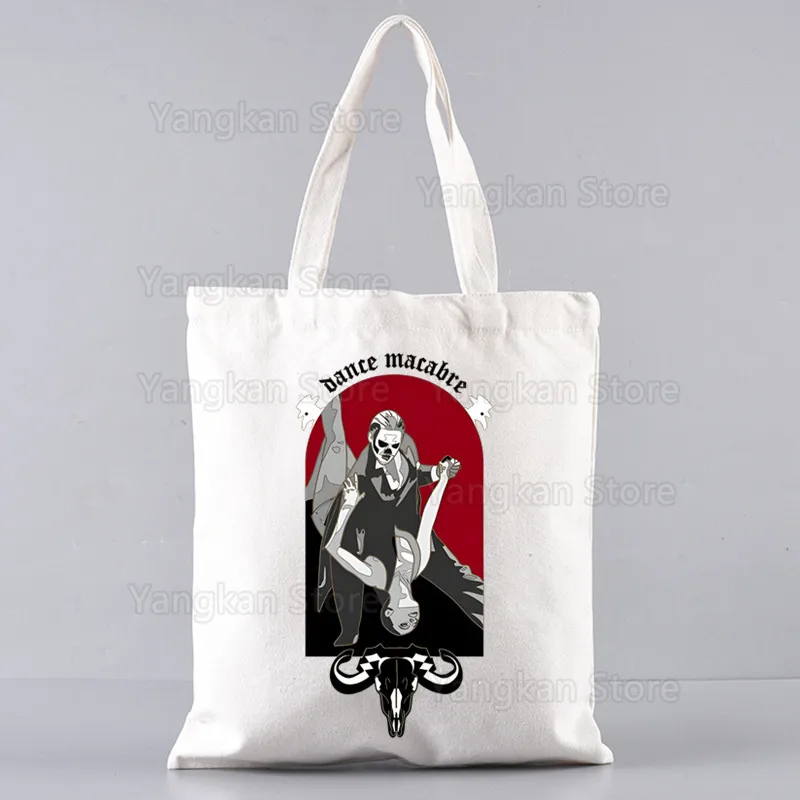 Ghost Band Satanized Picnic bag Women Picnic bag Picnic bag Ladies Shopper Canvas Bag Commute Large Capacity School Tote Bag