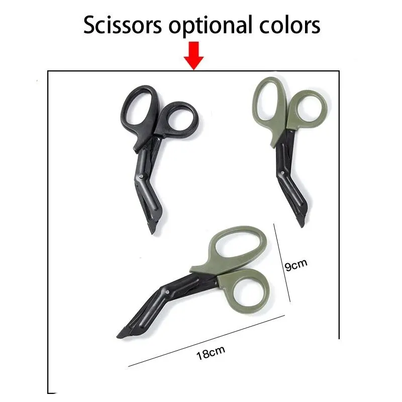 مجموعة الإسعافات الأولية للتخييم والمشي لمسافات طويلة ، مجموعة الصدمات للبقاء على قيد الحياة ، حقيبة إنقاذ EDC ، حقائب أدوات المرافق #6