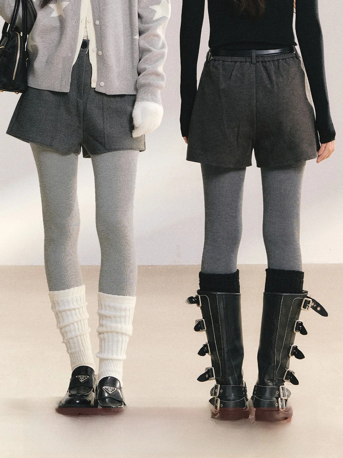 

ay Fce Lined Leggings Women's Autumn Winter Warm Prure Slimming Non-Sti Fit Panhose Casual Long Trousers